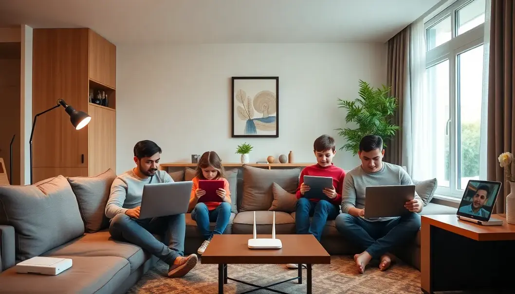 Families enjoy seamless connectivity with 5G-enabled devices.
